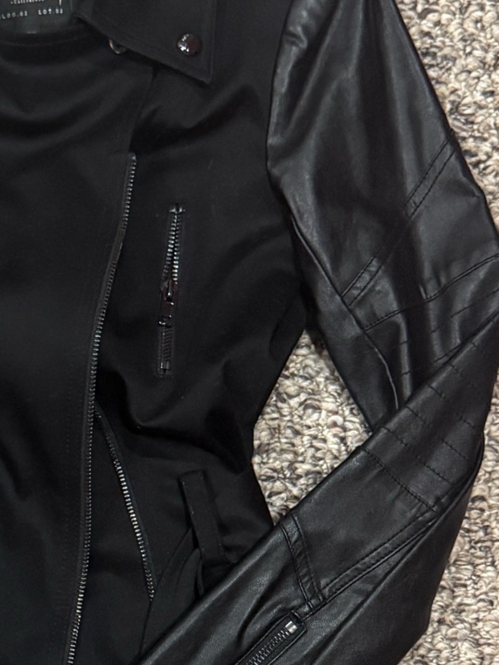 Y2K Guess Vegan Leather Sleeve Trench - XS.